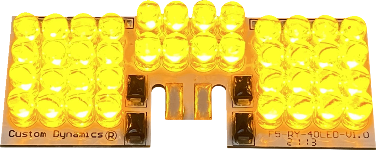Custom Dynamics LED Fender Tip Boards - Amber
