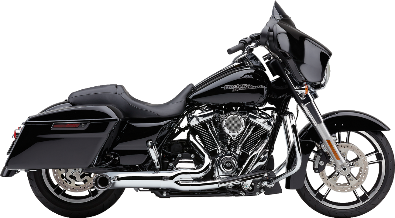 Cobra Turn Out 2-Into-1 Exhaust System - Chrome