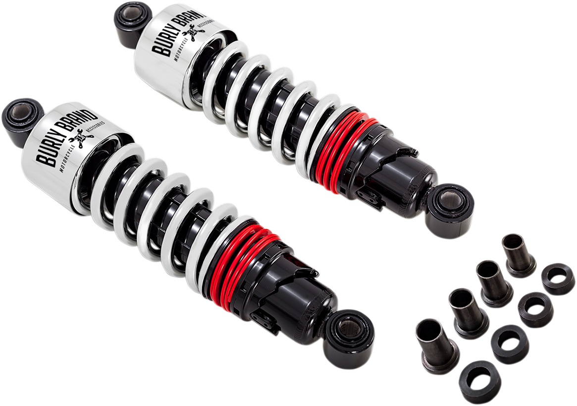 Burly Brand Slammer Plus Shocks - 10.5" - Chrome - FLH