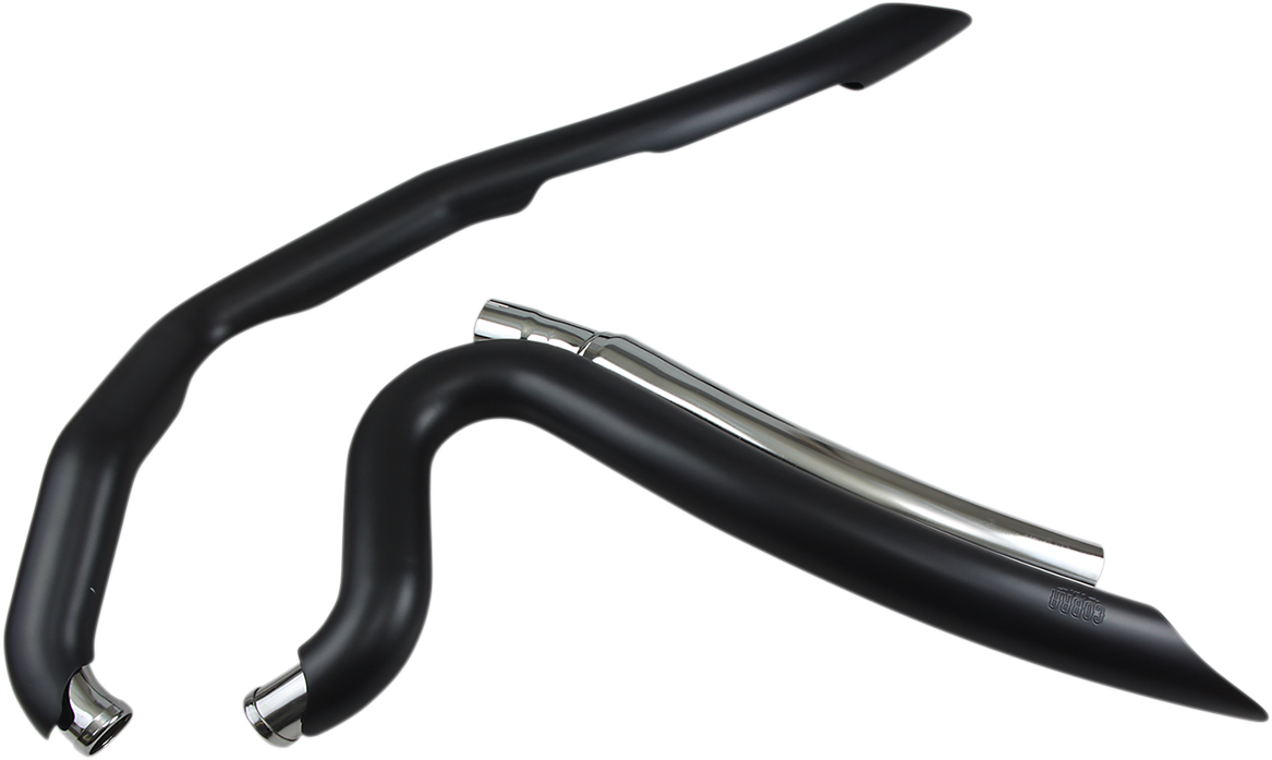 Cobra Speedster Swept Short Exhaust - Black