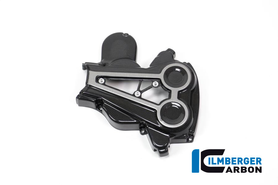 Ilmberger Carbon Cam Belt Covers With Chrome Decal Ducati XDiavel 2016 - Gloss