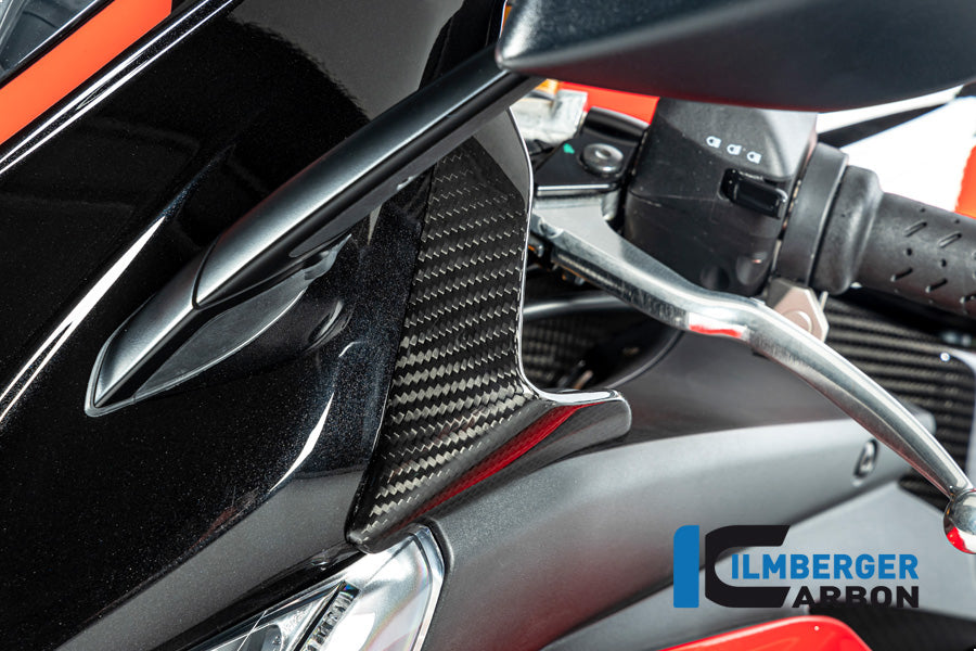 Ilmberger Carbon Wind Deflektor On The Top Fairing Left Side Aprilia RSV4 From 2021 - Gloss