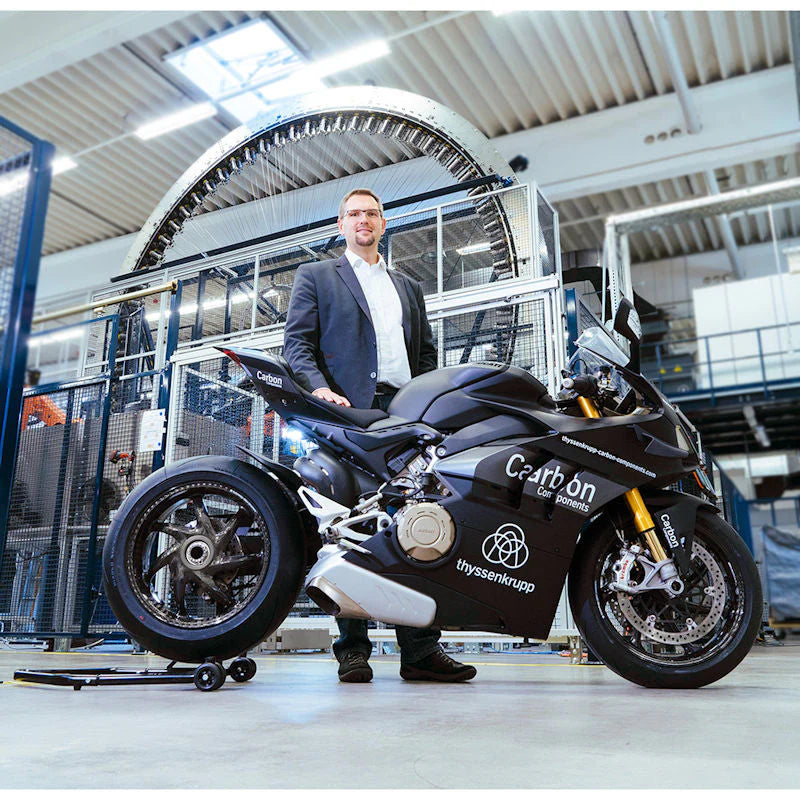 Thyssenkrupp Braided Carbon Fiber Wheel Set For Panigale V2