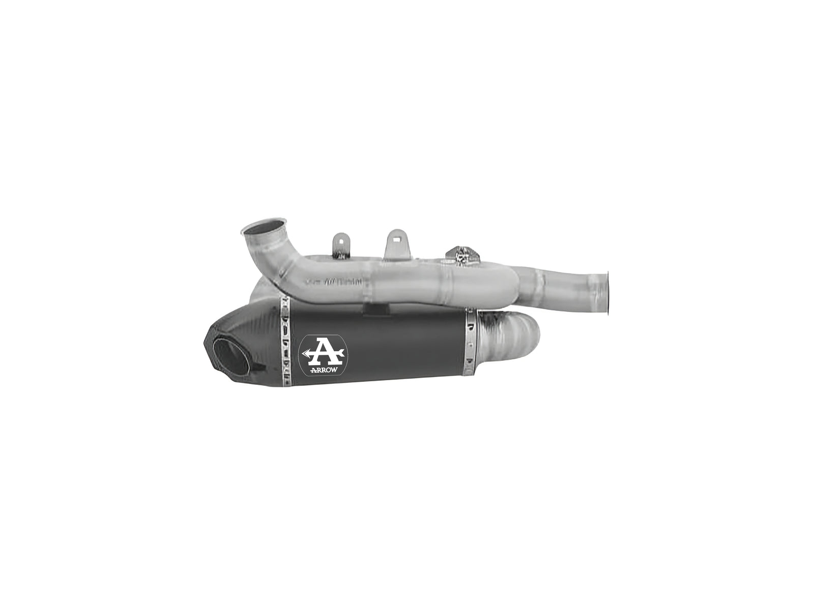 Arrow 71163PKR Titanium Dark Works Slip On With Titanium Link Pipes