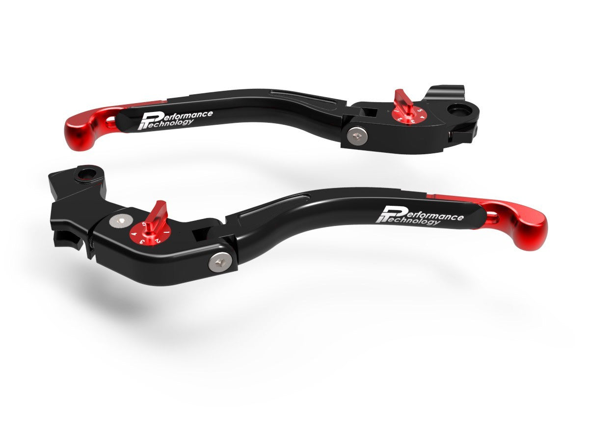 Ducabike DBK LEA10 Brake / Clutch Adjustable Levers Eco GP 2 - BLACK-RED