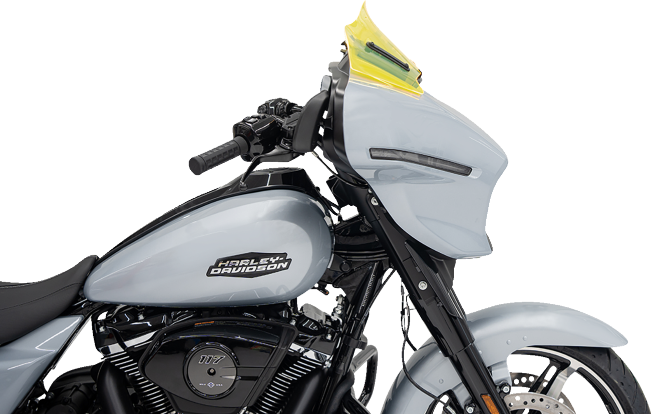 Klock Werks Ice Flare® Windshield - 8" - Yellow Ice - FLHX