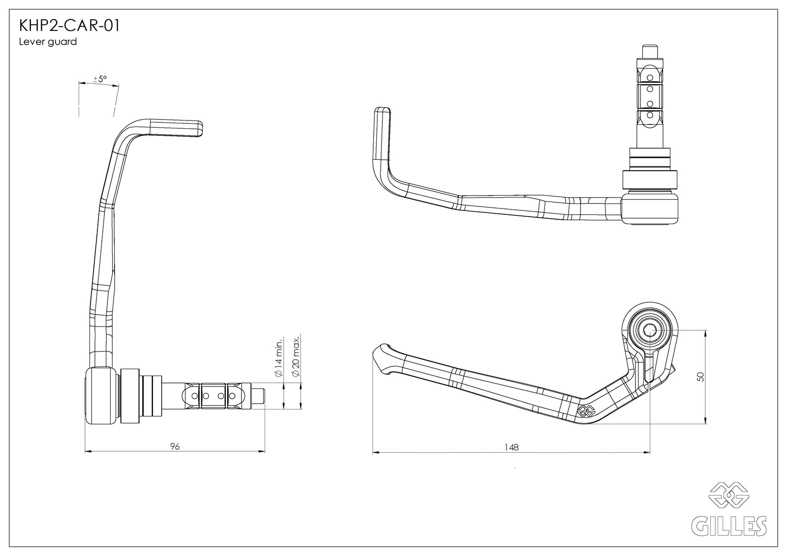 Gilles Tooling Carbon Clutch Lever Protector