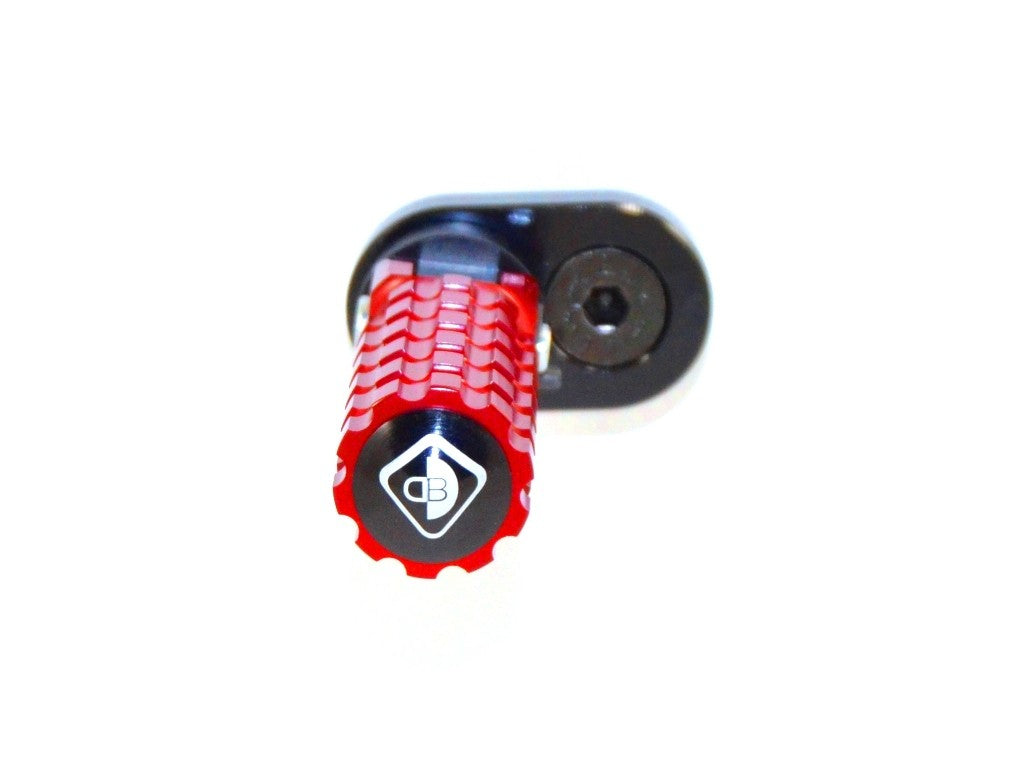 Ducabike DBK PPSCRA01 Adjustable Foot Pegs Scrambler - RED