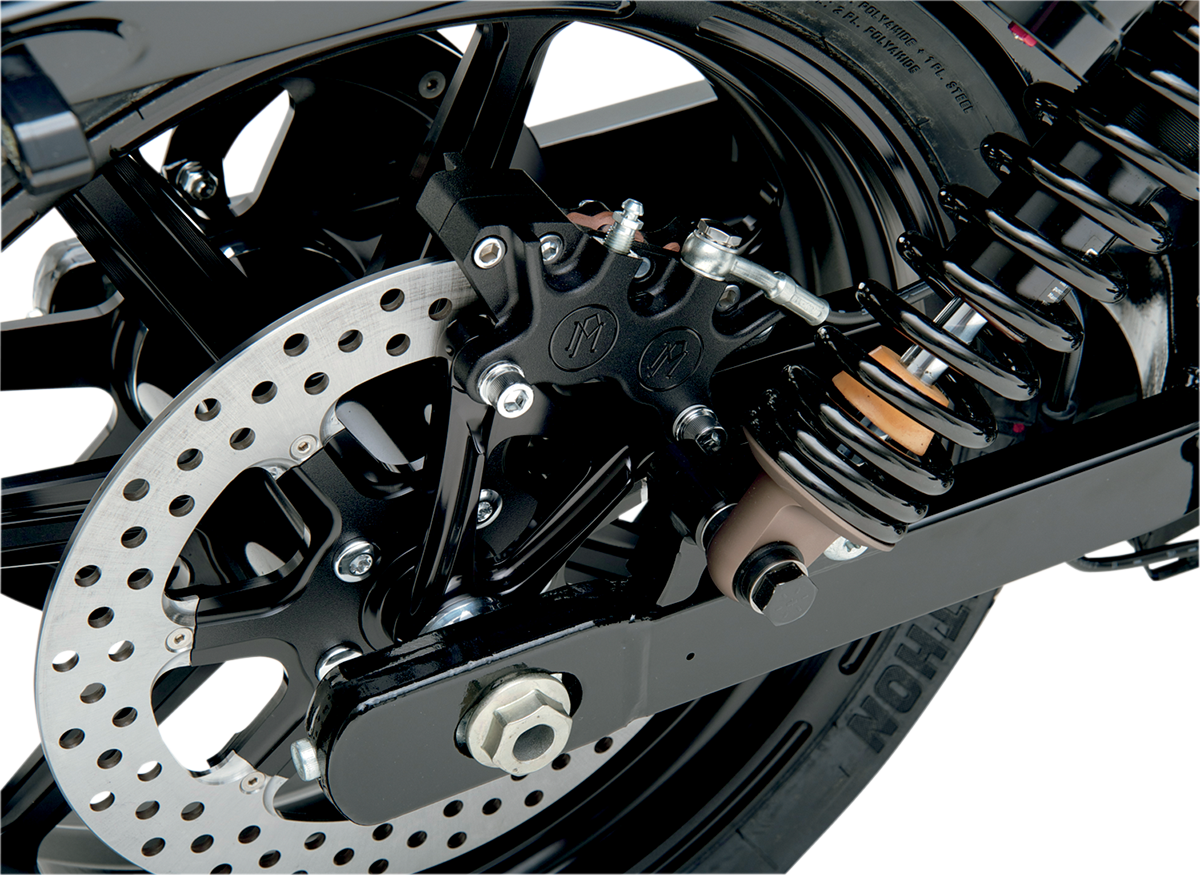 Performance Machine (PM) 4-Piston Caliper - Rear - Black Ops™ - 08-17 FXD