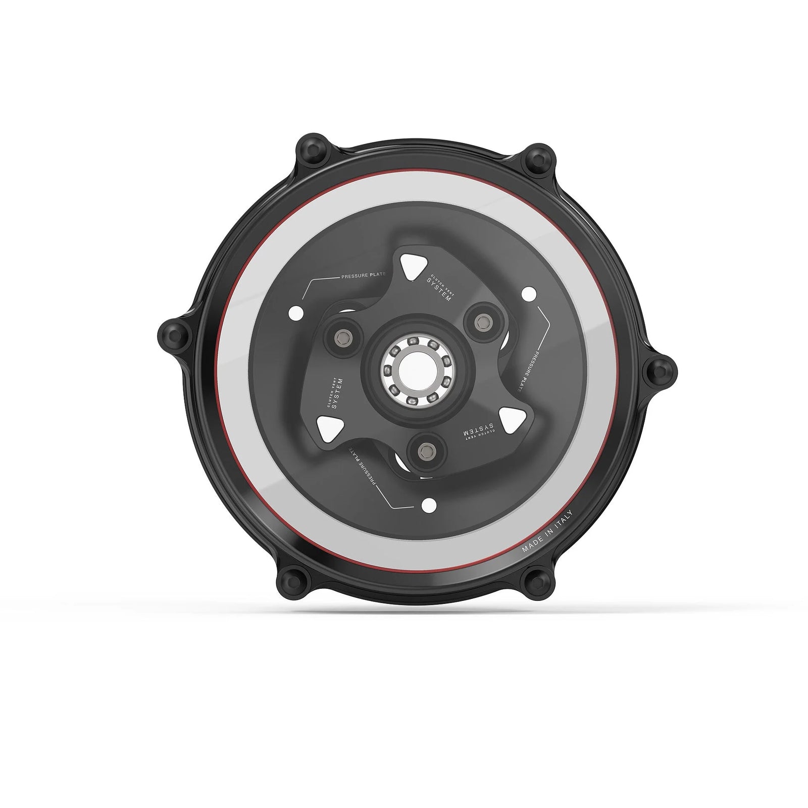 Rizoma Clear Clutch Cover Kit For Ducati Stretfighter V4 V4S - Black