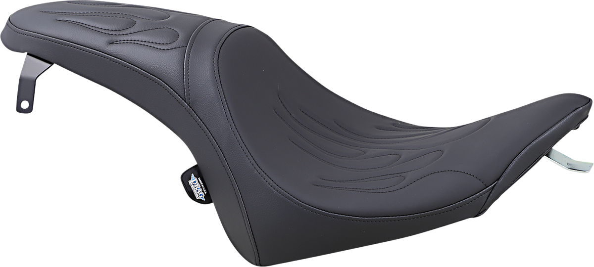 Drag Specialties Seats Predator Seat - Flame Stitched - Vegas