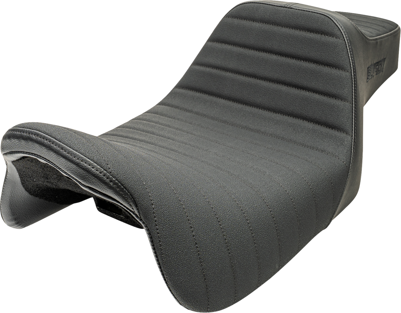 Slyfox Highnoon Seat - Vinyl - Classic Stitch - Black Logo - FLH/FLT '08-'24