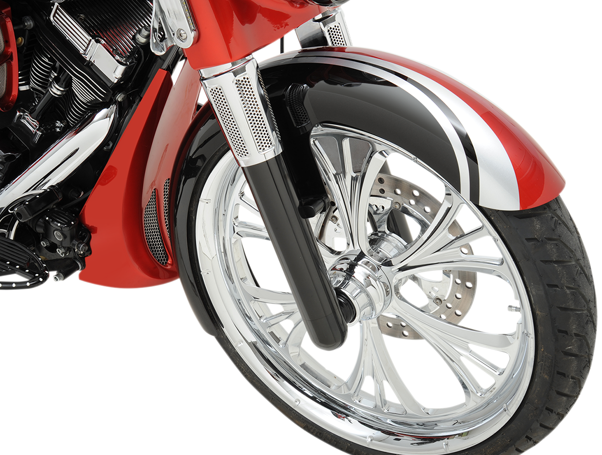 Arlen NESS Fork Legs - Black Anodized - Hot Legs - Custom Single Disc - Smooth