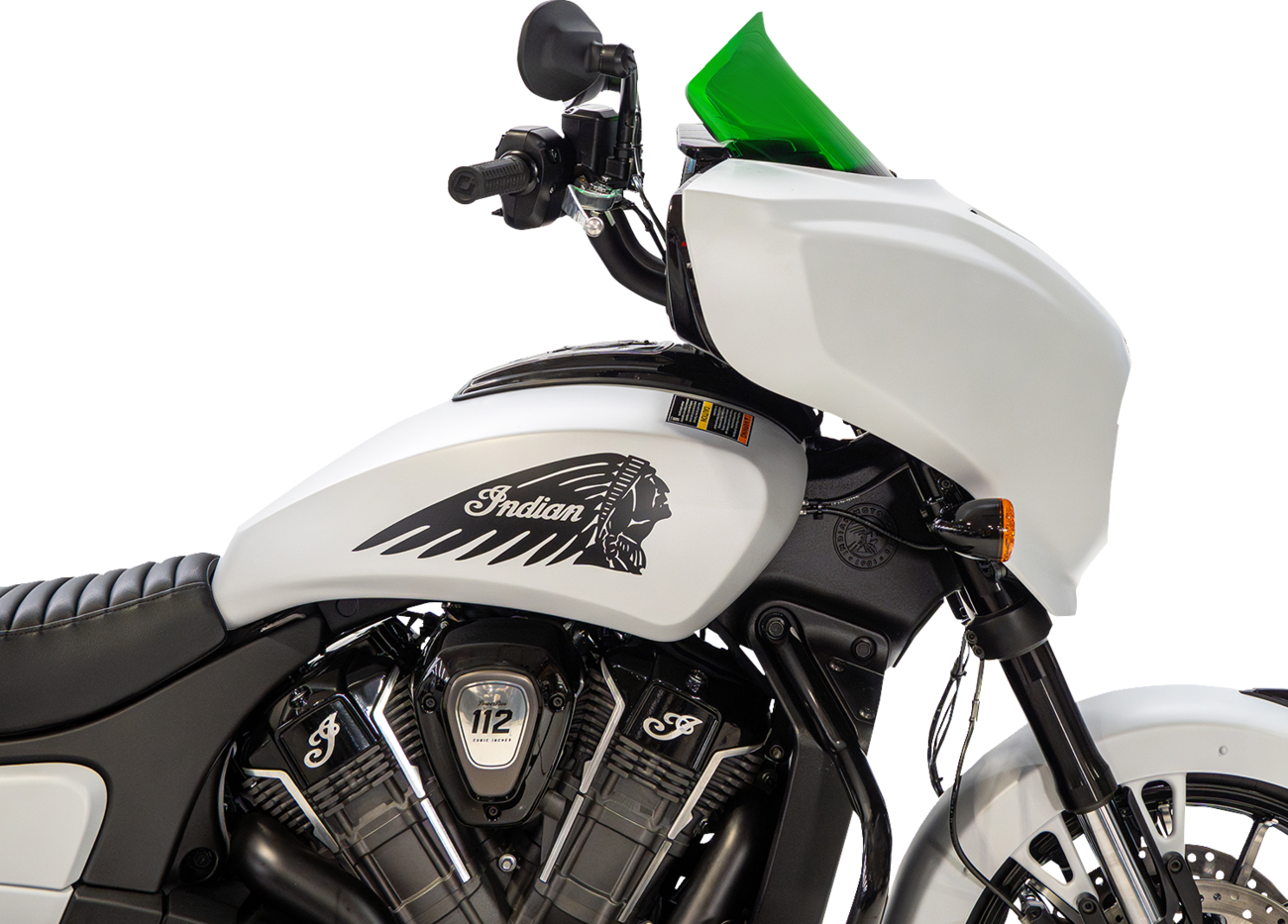 Klock Werks Windshield - 9" - Green - Chieftain PowerPlus/Roadmaster PowerPlus