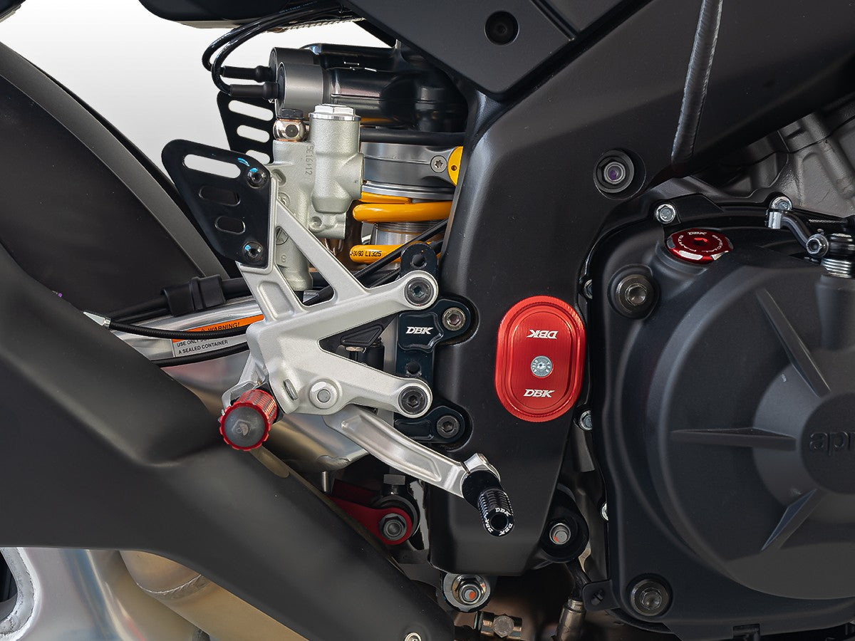 Ducabike DBK OEM Footrest Rearset Plates Aprilia RSV4