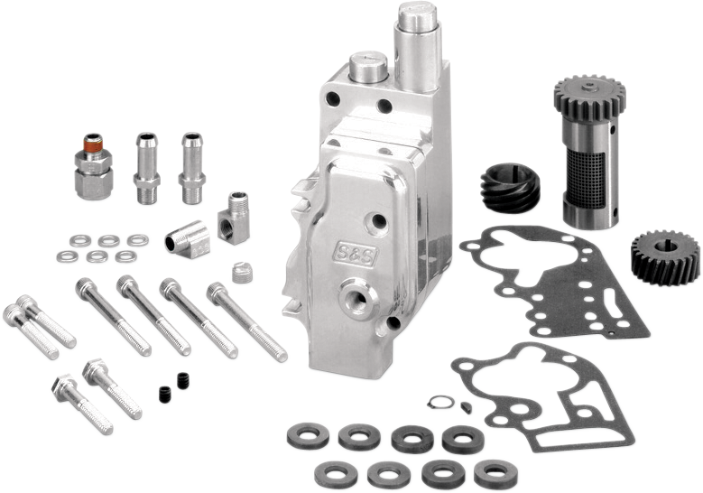 S&S Cycle High Volume/High Pressure (HVHP) Polished Billet Oil Pump
