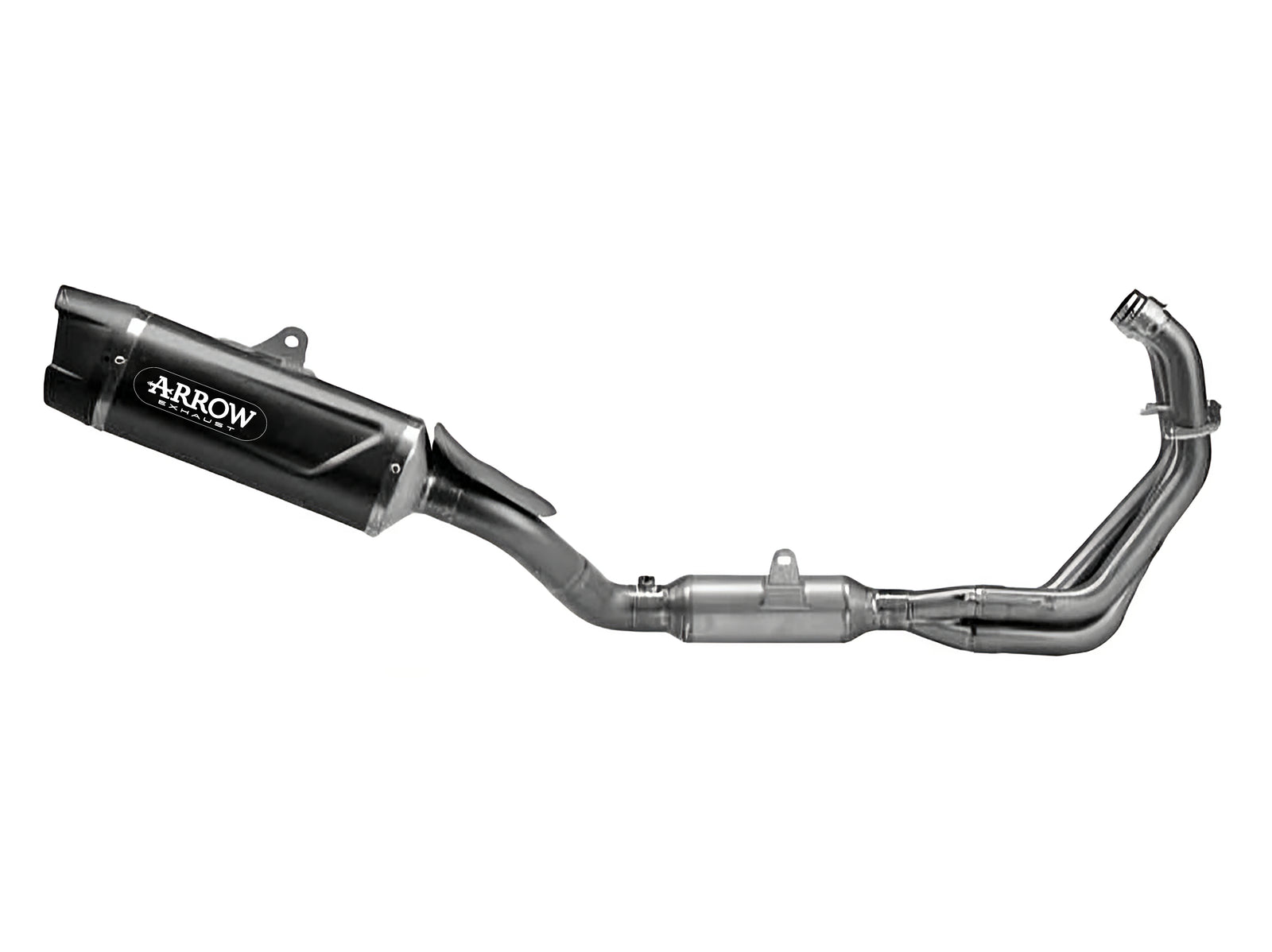 Arrow 71070AKN Full System Racing With Indy Race Evo Aluminium Dark Slip Ons