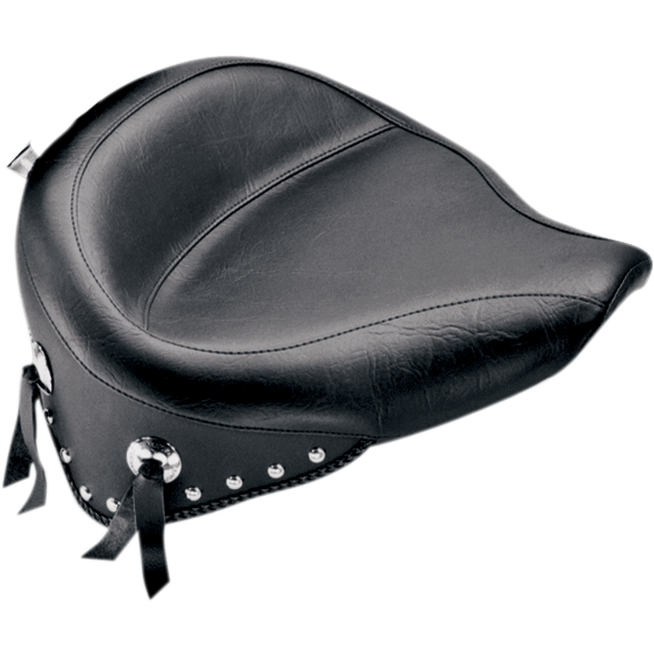 Mustang Wide Studded Solo Seat - Softail '84-'99