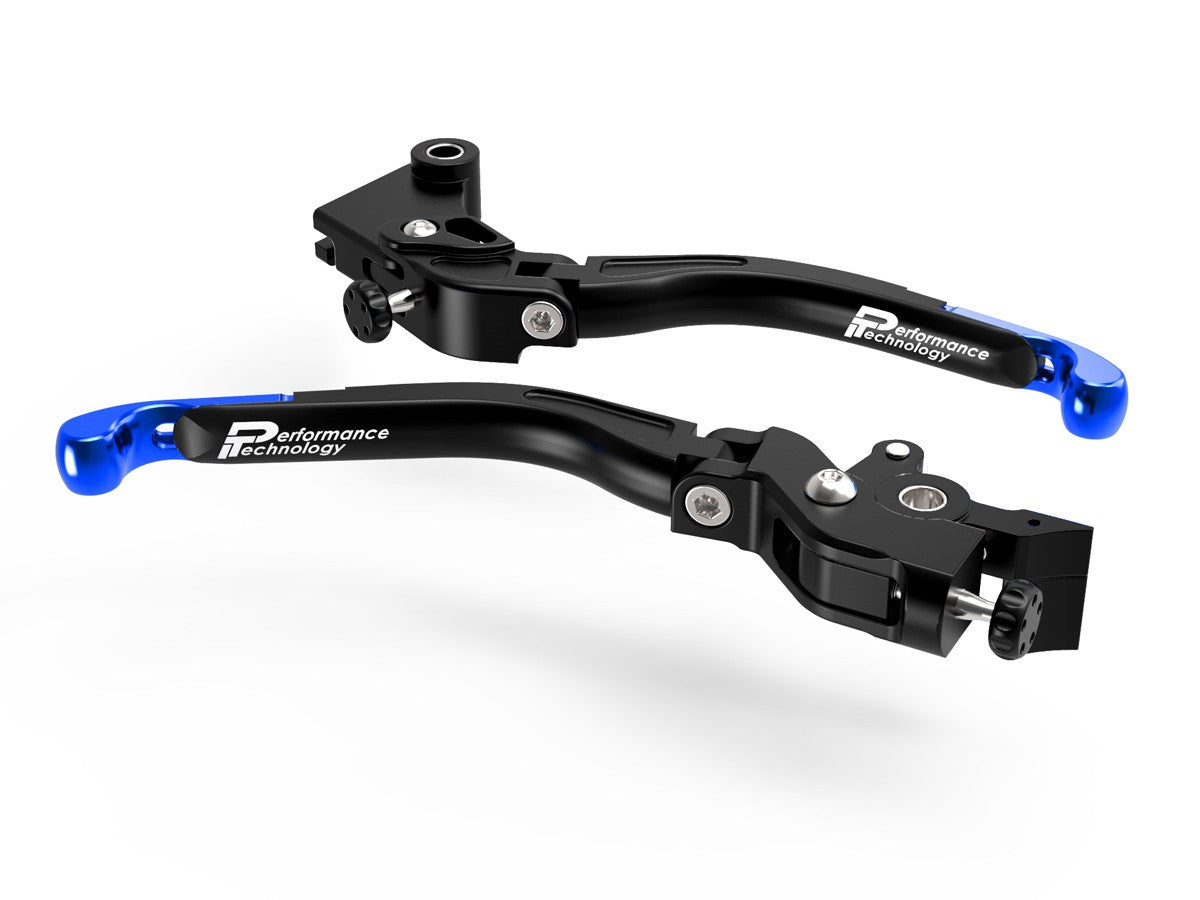 Ducabike DBK L15 Evo Brake + Clutch Adjustable Levers - BLACK-BLUE