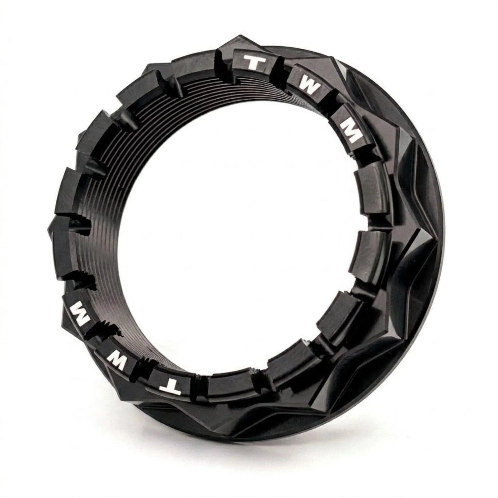 TWM CNC Aluminum Rear Wheel Axle Nut in Black for Ducati - DRPD.01.N