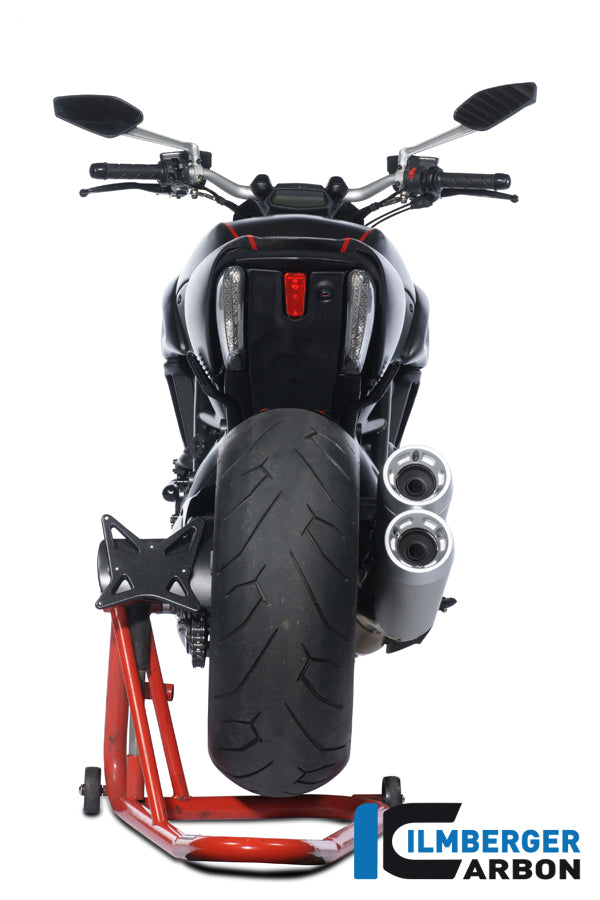 Ilmberger Carbon License Plate Holder Incl. Chain Guard Carbon