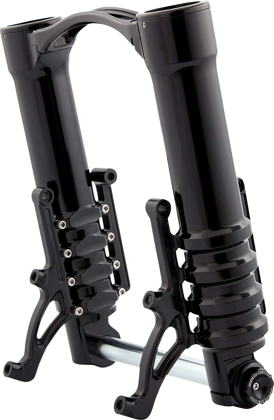 Arlen NESS Fork Legs - 49 MM - Black Anodized - For Custom Radial Mount Brake Caliper