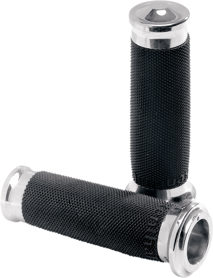 Performance Machine (PM) Contour Renthal Wrapped Grips - Chrome