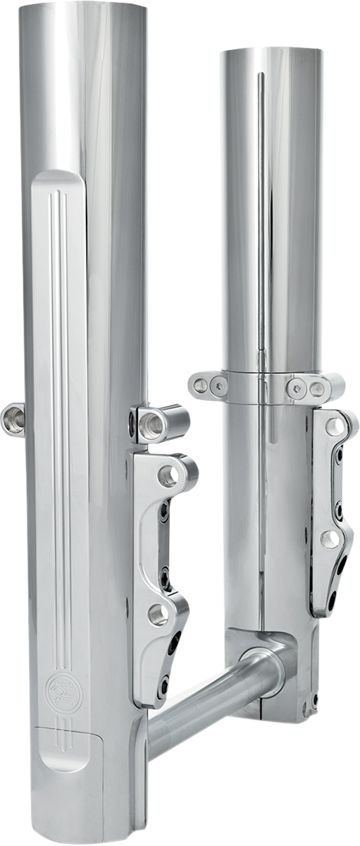 Performance Machine (PM) Fork Leg Kit - Chrome - Lower - Dual Disc - '08-'13