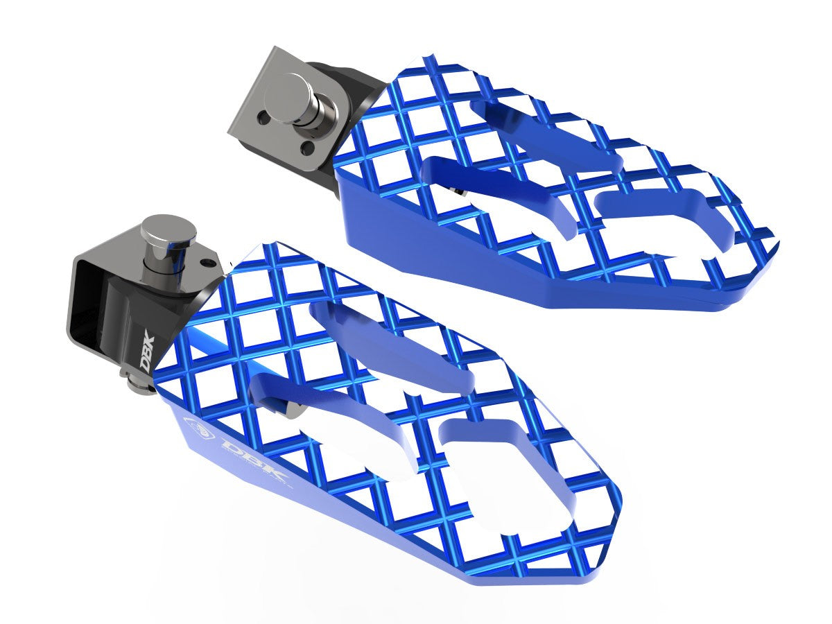 Ducabike DBK KPDM10 BMW R1300GS Touring Passenger Footpegs Kit - BLUE