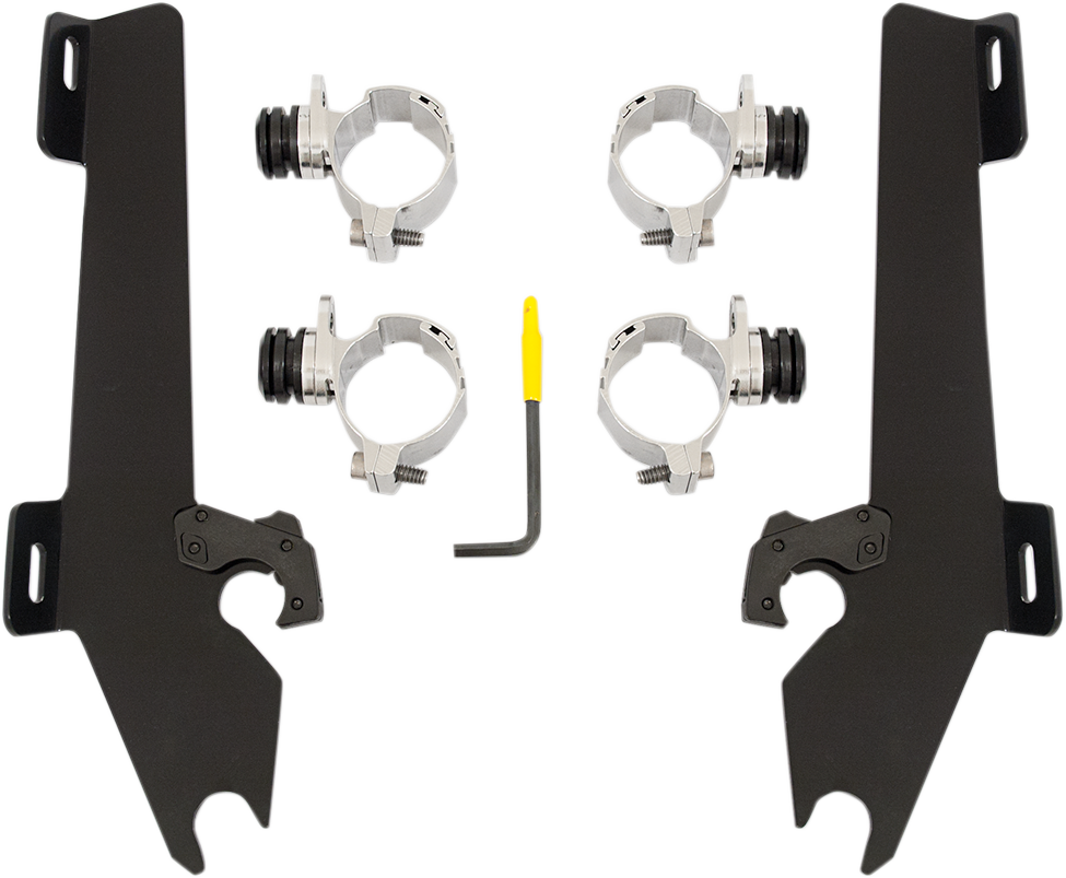 Memphis Shades Batwing Trigger Lock Mounting Kit - Vegas - Black