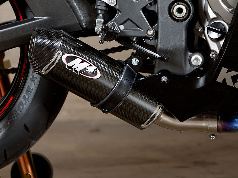 M4 Exhaust 2011 ZX10R Street Slayer System Slip On with Carbon Fiber Canister