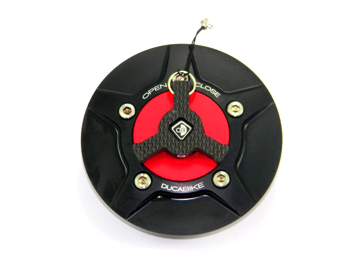 Ducabike DBK Tsb02 Fuel Tank Cap - BLACK-RED