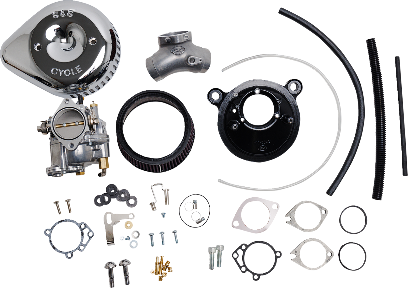 S&S Cycle Super G Carburetor With Stealth Air Cleaner Kit - Chrome - Evolution Big Twin