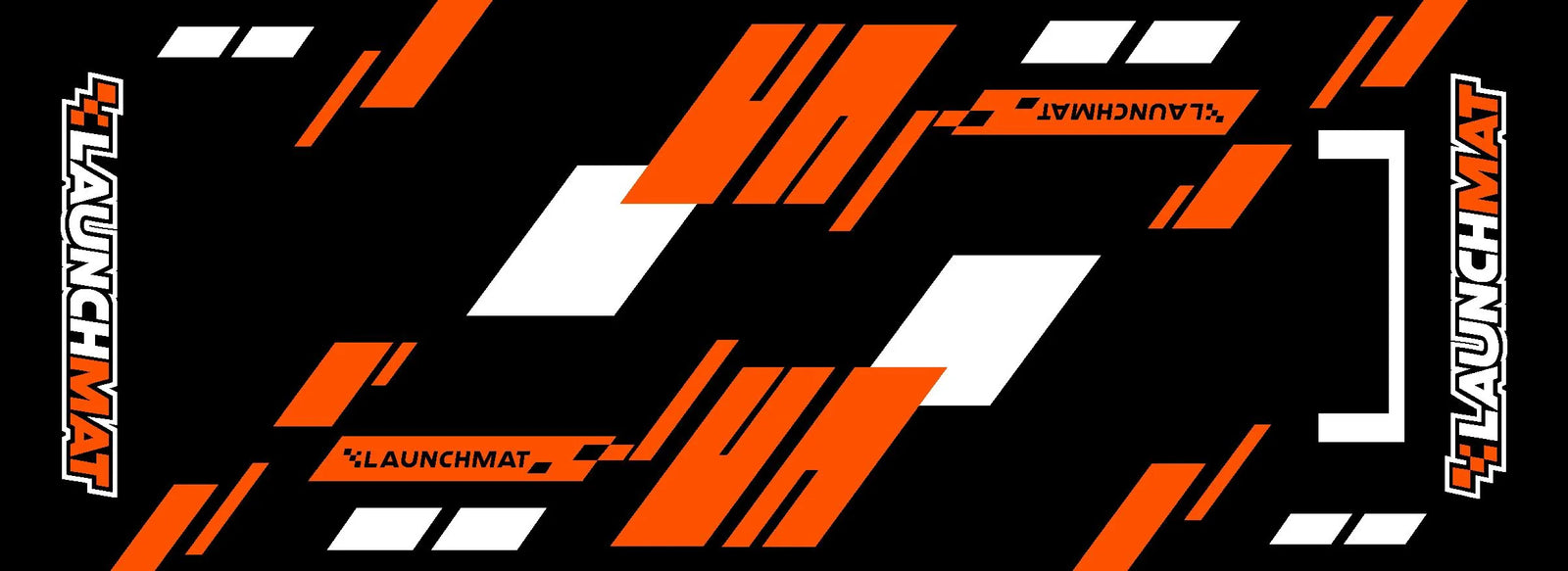 Launchmat Carpeted Motorcycle Mats (Block Design)