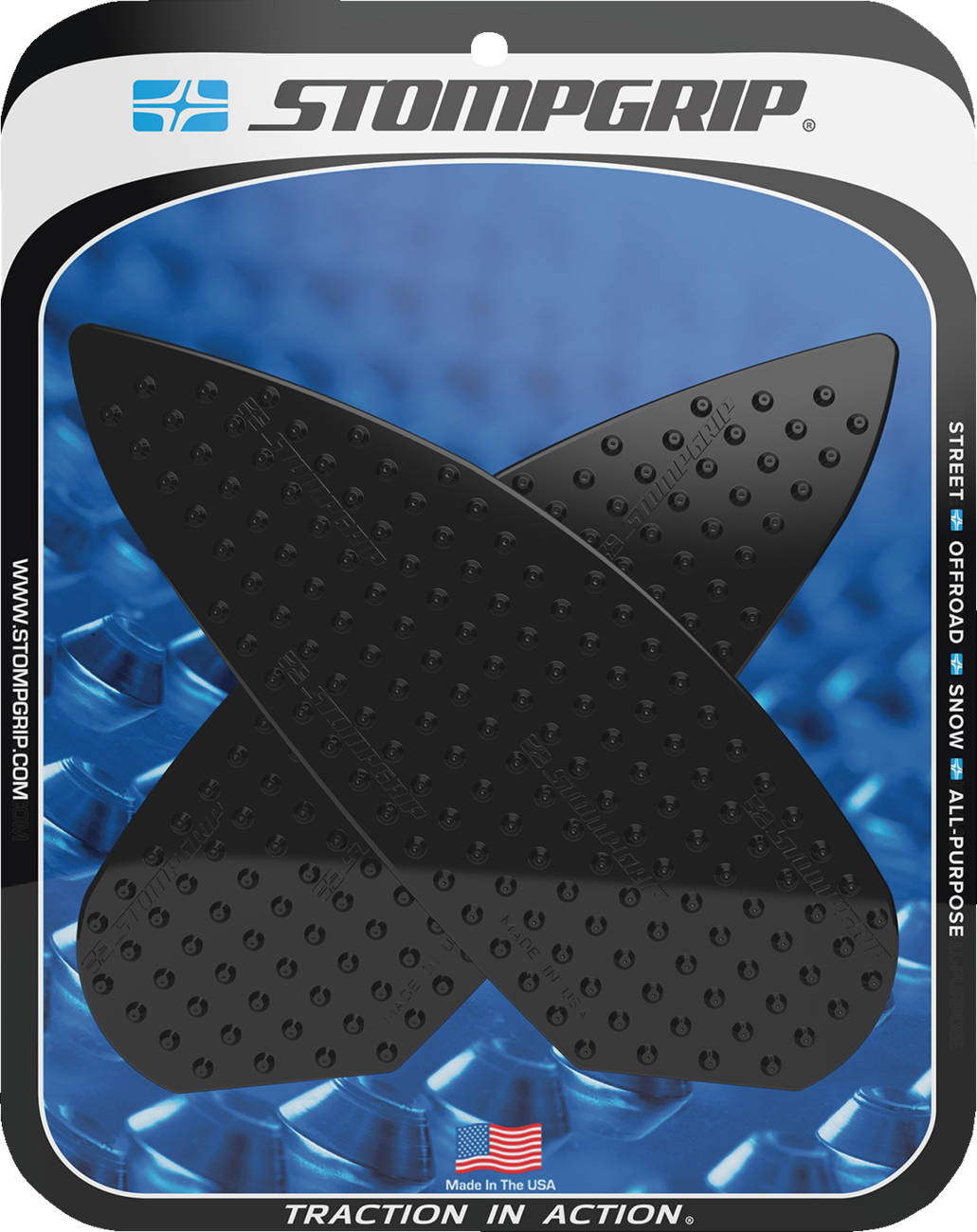 StompGrip Tank Grips - Volcano - Black - BMW - M/S '20-'25