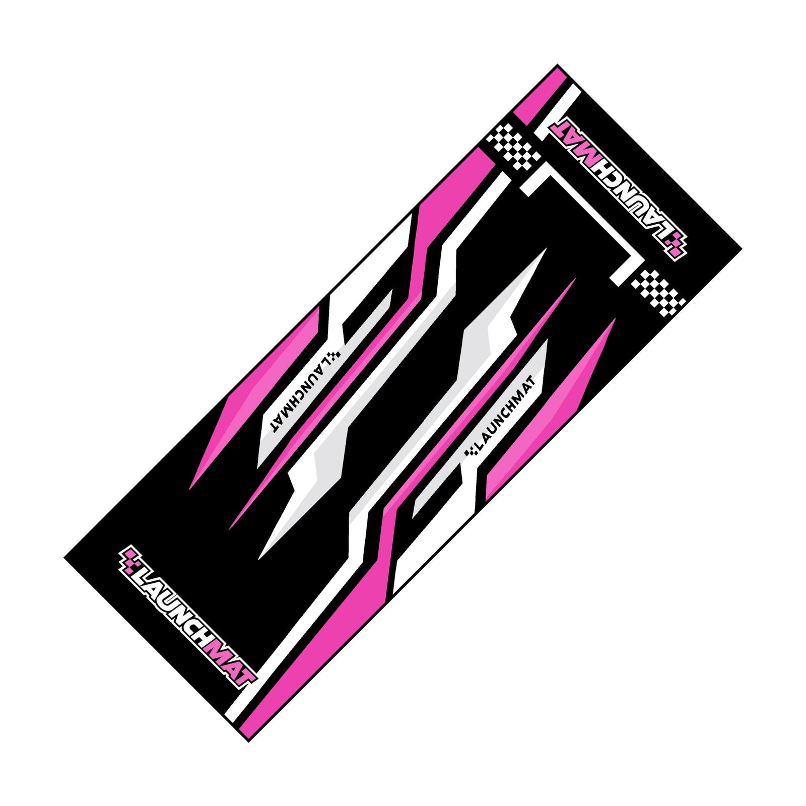Launchmat Carpeted Paddock Garage Mat - Design 2 - Pink