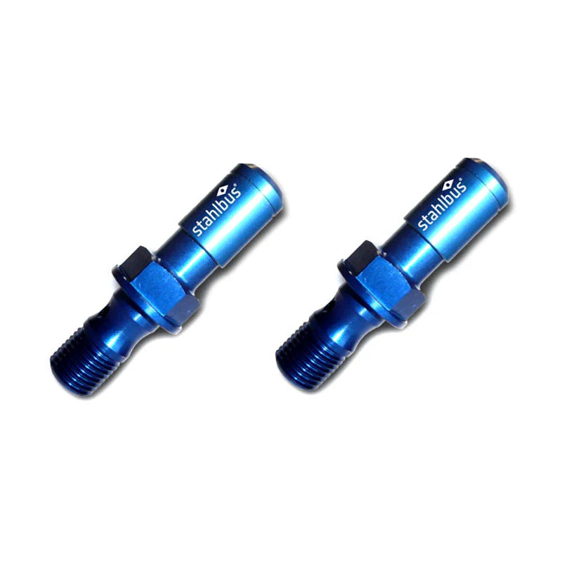Stahlbus Front Caliper Banjo Quick Bleeder Valve Set For Panigale V4 V4S Tricolore - Blue