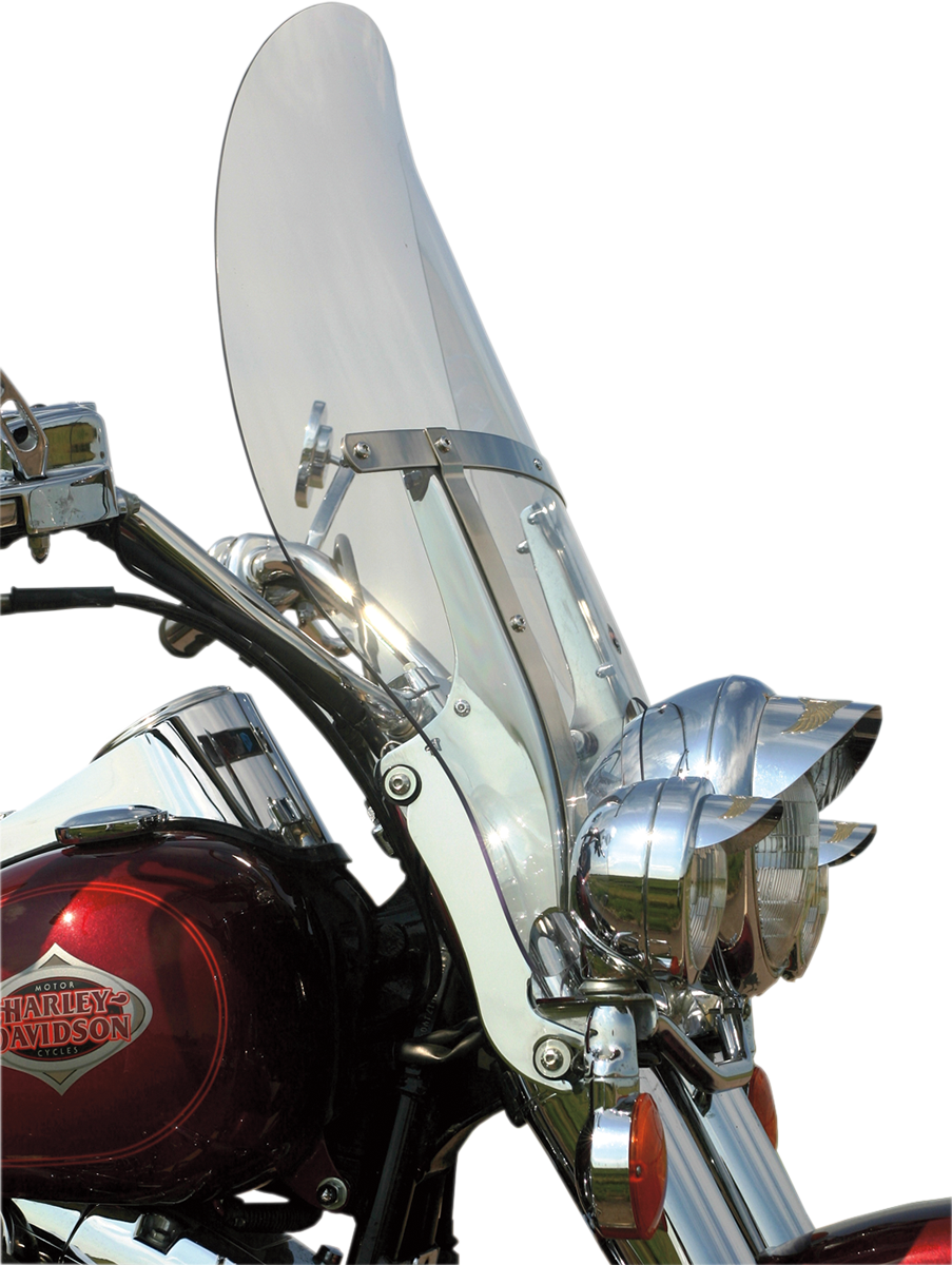 Klock Werks Billboard Flare® Windshield - 17" - Clear - '86-'17 FLST