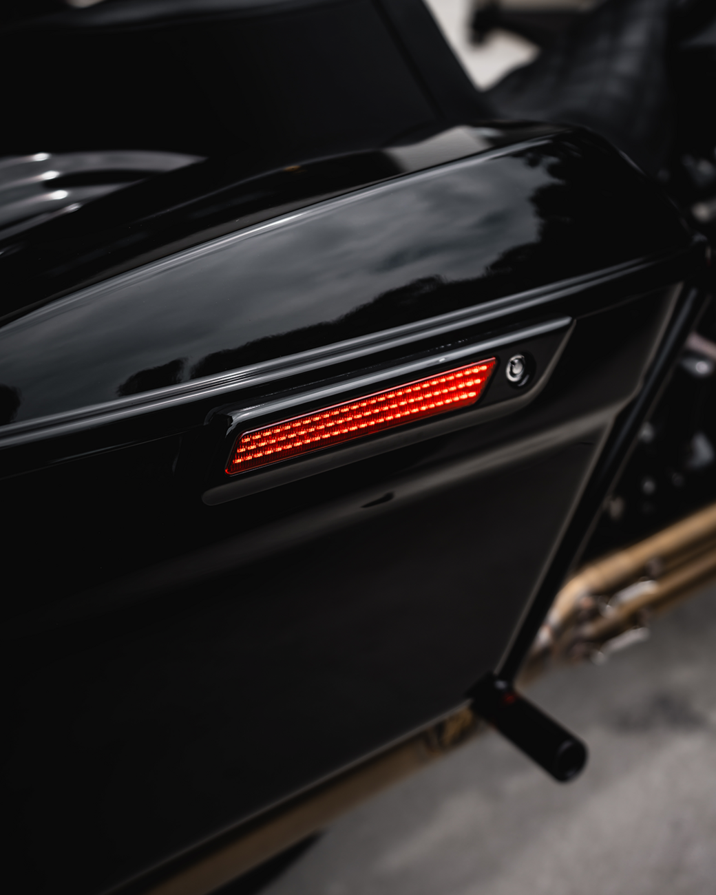 Custom Dynamics Saddlebag Latch Lights - Red