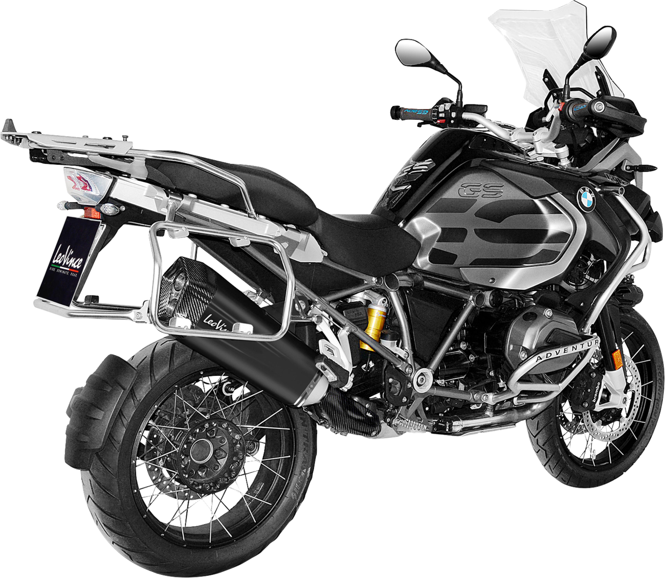 LeoVince LV-12 Black Edition Slip-On Muffler - R1200GS/Adventure
