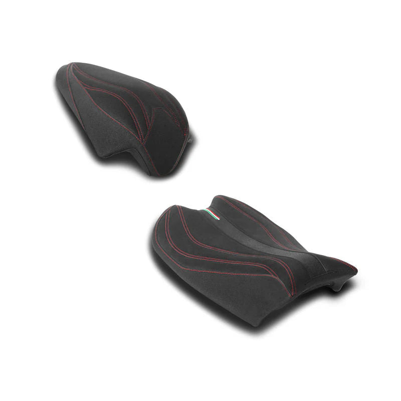 Luimoto Italia R Seat Cover For Ducati Panigale V4 V4S 2022-2024 - Rider+Passenger / Red
