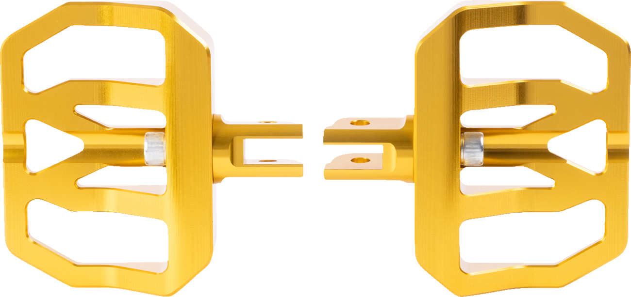 Thrashin Supply CO. Mini Aggressor Floorboards - Gold - Front