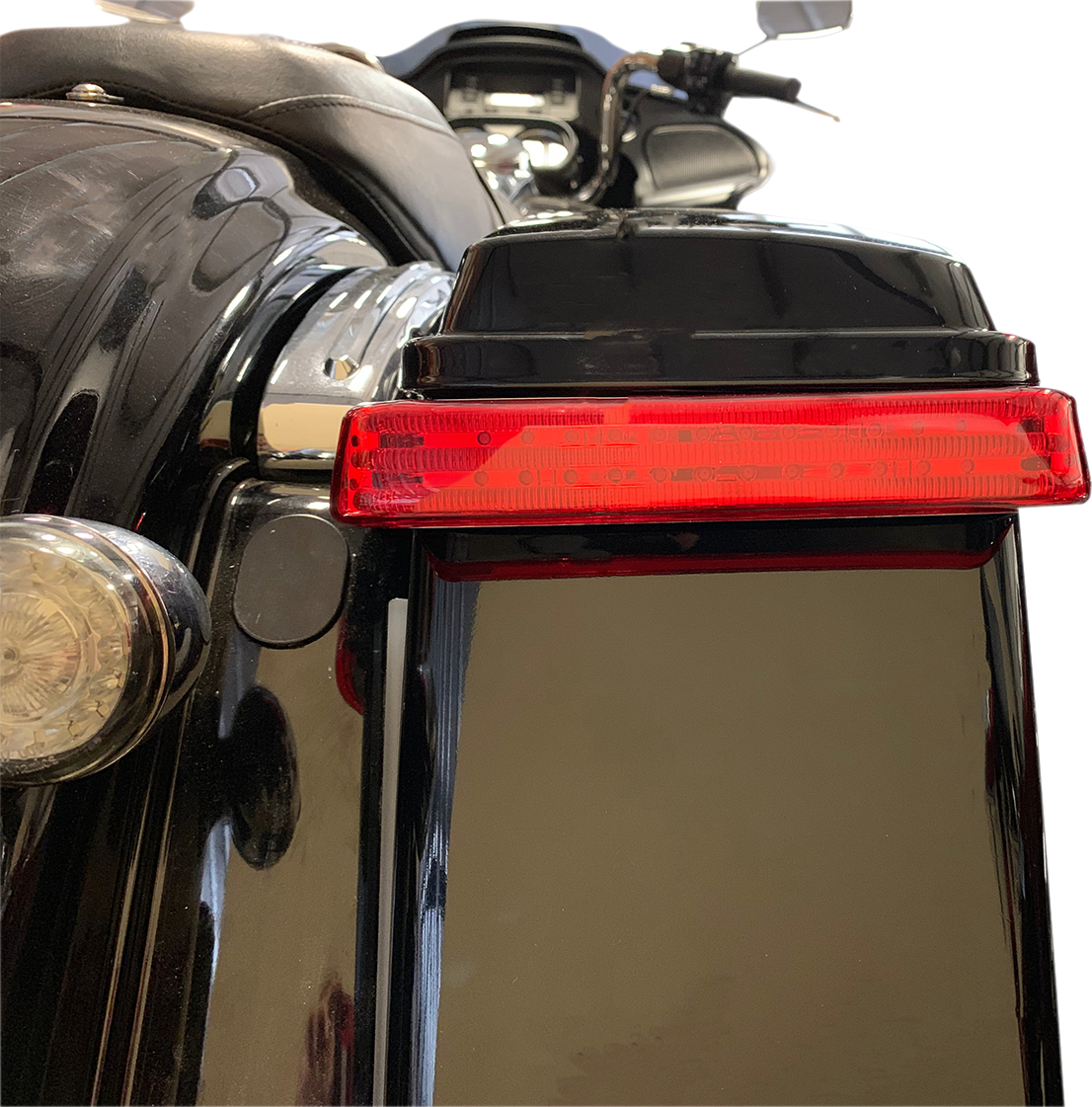 Custom Dynamics Saddlebag LED Lights - Sequential - Chrome/Red