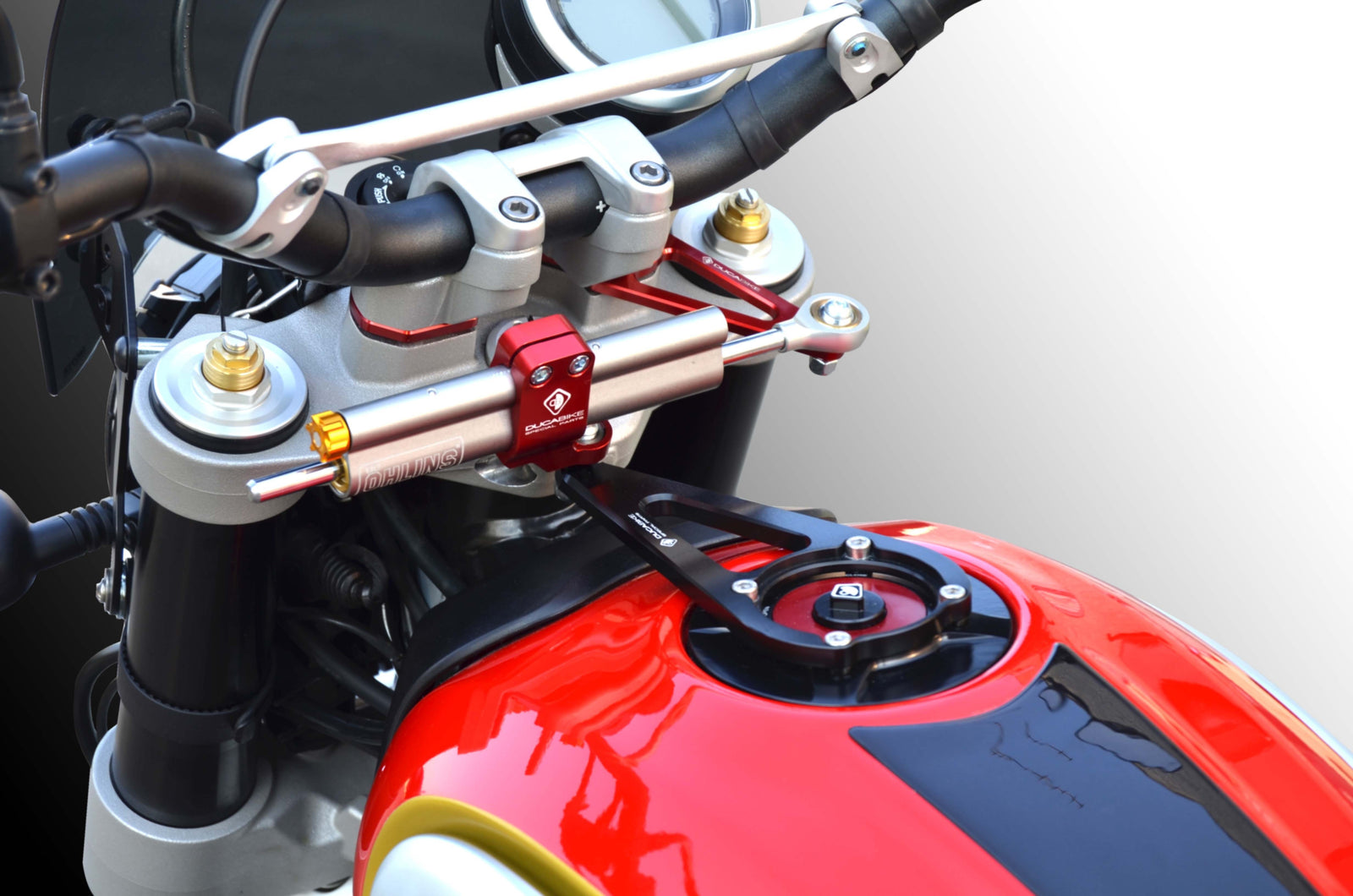 Ducabike DBK SAS14 Scrambler Desertsled Kit Mount Steering Damper