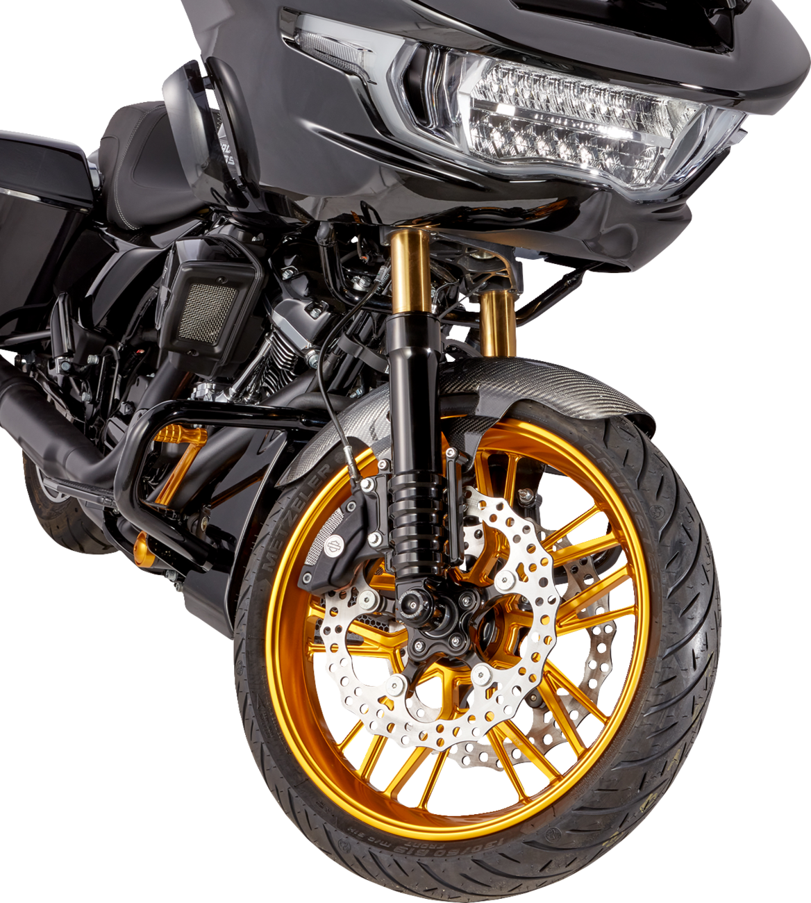 Arlen NESS Front Fender - Cafe - 19" - Carbon Fiber - FLT '24-'25
