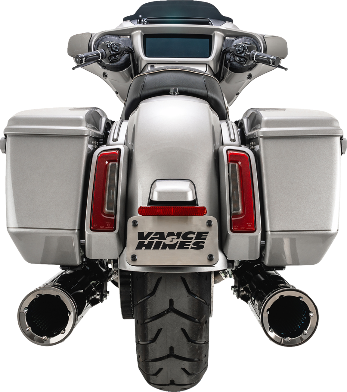 Vance & Hines Hi-Output Slip-On Mufflers - Dark Chrome - 4-1/2"