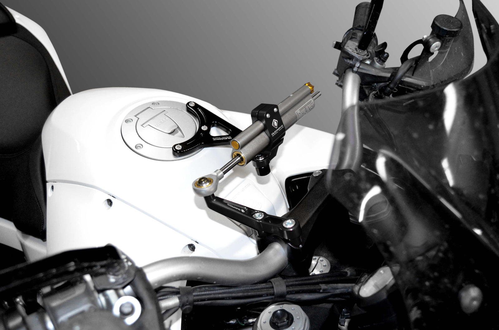 Ducabike DBK SAS11 MTS My10/11 Kit Mount Steering Damper - BLACK-BLACK
