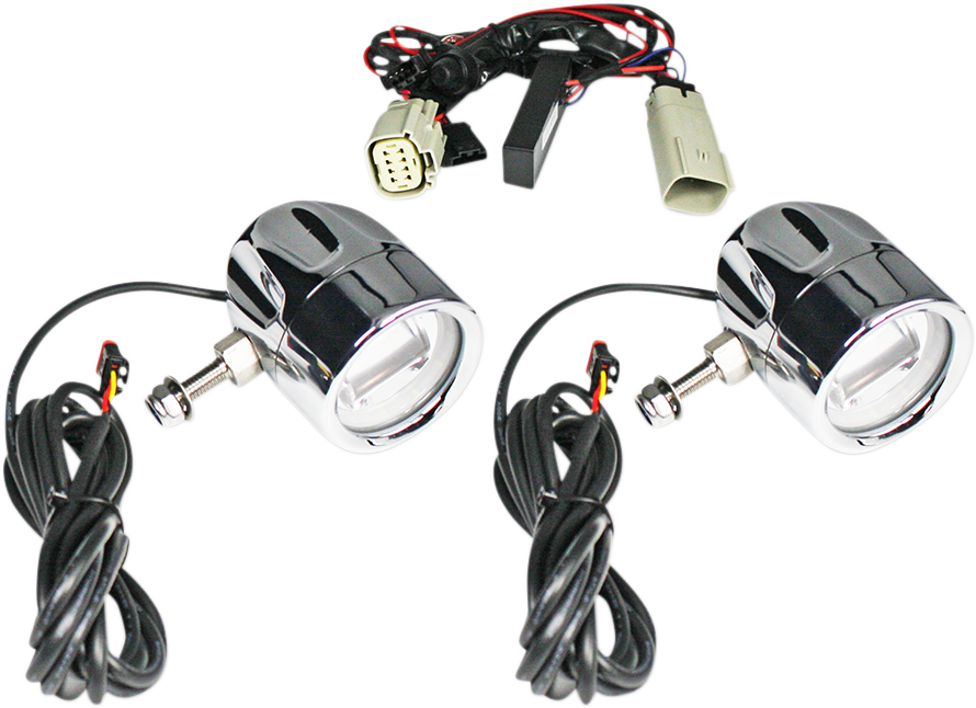 Custom Dynamics Fog Light - Chrome - Clear Lens
