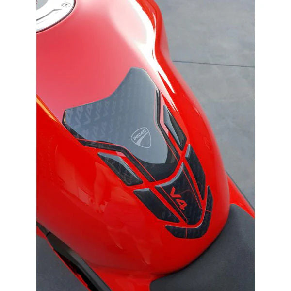 Ducati Performance Black Logo Tank Protector Pad For V4 V4S V4R