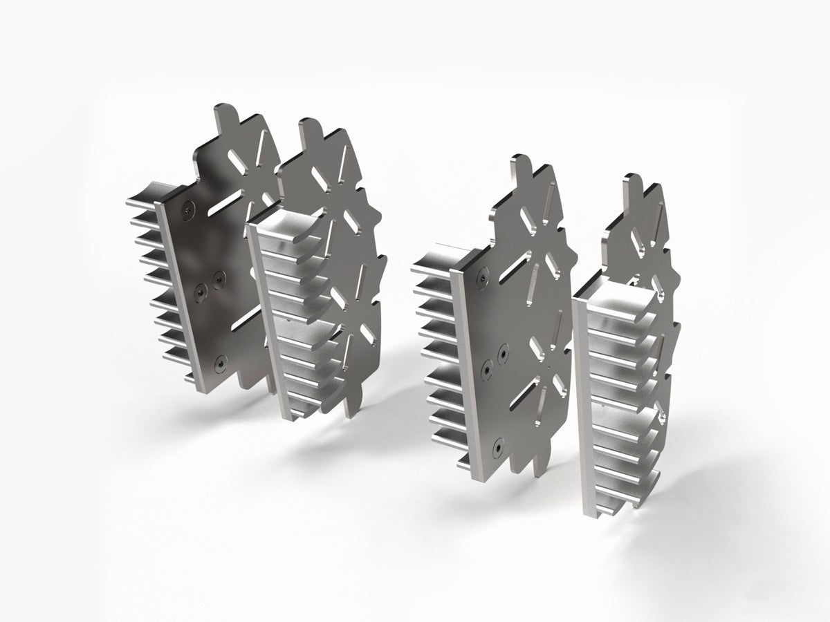 Ducabike DBK BPR01 Brake Plate Radiator - SILVER